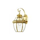 Livex Lighting Monterey 2151-02 1-Light 100W Polished Brass Wall Lantern