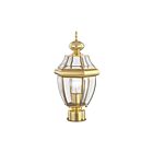 Livex Lighting Monterey 2153-02 1-Light 100W Polished Brass Outdoor Post Lantern