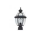 Livex Lighting Monterey 2153-04 1-Light 100W Black Outdoor Post Lantern
