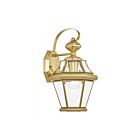 Livex Lighting Georgetown 2161-02 1-Light 100W Polished Brass Wall Lantern