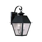 Livex Lighting Mansfield 2165-04 2-Lights 120W Black Wall Lantern