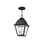 Livex Lighting 2167-04 Mansfield 2-Lights 120W Black Outdoor Pendant Light