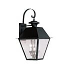 Livex Lighting Mansfield 2168-04 3-Lights 180W Black Wall Lantern