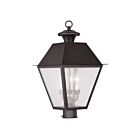 Livex Lighting Mansfield 2169-07 3-Lights 180W Bronze Outdoor Post Lantern