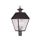 Livex Lighting Mansfield 2173-07 4-Lights 240W Bronze Outdoor Post Lantern