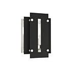 Livex Lighting 21771-04 Utrecht 1-light 100W Black with Brushed Nickel Accents Outdoor Wall Lantern