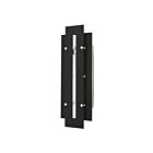 Livex Lighting 21773-04 Utrecht 1-light 100W Black with Brushed Nickel Accents Outdoor Wall Lantern