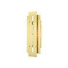 Livex Lighting 21773-12 Utrecht 1-light 100W Satin Brass Outdoor Wall Lantern