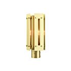 Livex Lighting Utrecht 21774-12 1-Light 100W Satin Brass Outdoor Post Top Lantern