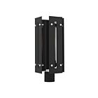Livex Lighting Utrecht 21776-04 1-Light 100W Black with Brushed Nickel Accents Outdoor Post Top Lantern