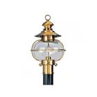 Livex Lighting Harbor 2224-22 1-Light 100W Flemish Brass Outdoor Post Lantern