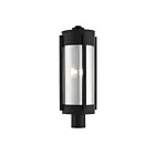 Livex Lighting Sheridan 22387-04 3-Lights 180W Black with Brushed Nickel Candles Outdoor Post Top Lantern