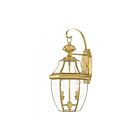 Livex Lighting Monterey 2251-02 2-Lights 120W Polished Brass Wall Lantern