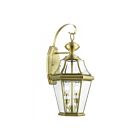 Livex Lighting Georgetown 2261-01 2-Lights 120W Antique Brass Wall Lantern