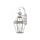 Livex Lighting Georgetown 2261-91 2-Lights 120W Brushed Nickel Wall Lantern
