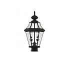 Livex Lighting Georgetown 2264-04 2-Lights 120W Black Outdoor Post Lantern