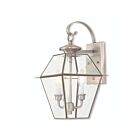 Livex Lighting 2281-91 Westover 2-lights 120W Brushed Nickel Outdoor Wall Lantern