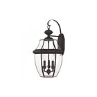 Livex Lighting Monterey 2351-07 3-Lights 180W Bronze Wall Lantern