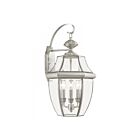 Livex Lighting Monterey 2351-91 3-Lights 180W Brushed Nickel Wall Lantern