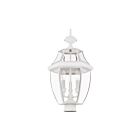 Livex Lighting Monterey 2354-03 3-Lights 180W White Outdoor Post Lantern