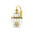 Livex Lighting Monterey 2356-02 4-Lights 240W Polished Brass Wall Lantern