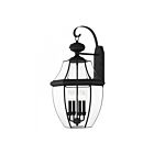 Livex Lighting Monterey 2356-04 4-Lights 240W Black Wall Lantern