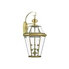 Livex Lighting Georgetown 2361-01 3-Lights 180W Antique Brass Wall Lantern