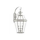 Livex Lighting Georgetown 2361-91 3-Lights 180W Brushed Nickel Wall Lantern