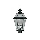 Livex Lighting Georgetown 2364-04 3-Lights 180W Black Outdoor Post Lantern