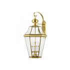 Livex Lighting Georgetown 2366-02 4-Lights 240W Polished Brass Wall Lantern