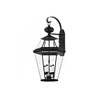 Livex Lighting Georgetown 2366-04 4-Lights 240W Black Wall Lantern