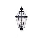 Livex Lighting Georgetown 2368-04 4-Lights 240W Black Outdoor Post Lantern