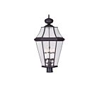 Livex Lighting Georgetown 2368-07 4-Lights 240W Bronze Outdoor Post Lantern