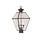 Livex Lighting Westover 2384-07 3-Lights 180W Bronze Outdoor Post Lantern