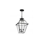 Livex Lighting 2385-04 Westover 3-Lights 180W Black Outdoor Pendant Light