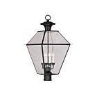 Livex Lighting Westover 2388-04 4-Lights 240W Black Outdoor Post Lantern