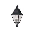 Livex Lighting Amwell 2548-04 4-Lights 240W Black Outdoor Post Lantern
