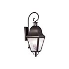 Livex Lighting 2555-07 Amwell 3-lights 180W Bronze Outdoor Wall Lantern