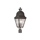 Livex Lighting Amwell 2556-07 3-Lights 180W Bronze Outdoor Post Lantern