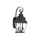 Livex Lighting Exeter 2591-07 2-Lights 120W Bronze Wall Lantern