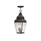 Livex Lighting 2597-07 Exeter 3-Lights 180W Bronze Outdoor Pendant Light