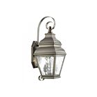 Livex Lighting 2602-29 Exeter 2-lights 120W Vintage Pewter Outdoor Wall Lantern
