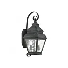 Livex Lighting 2602-61 Exeter 2-lights 120W Charcoal Outdoor Wall Lantern