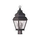Livex Lighting Exeter 2603-07 2-Lights 120W Bronze Outdoor Post Lantern