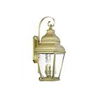 Livex Lighting 2605-01 Exeter 3-lights 180W Antique Brass Outdoor Wall Lantern