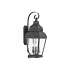 Livex Lighting 2605-61 Exeter 3-lights 180W Charcoal Outdoor Wall Lantern