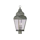 Livex Lighting Exeter 2606-29 3-Lights 180W Vintage Pewter Outdoor Post Lantern