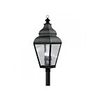 Livex Lighting Exeter 2608-04 4-Lights 240W Black Outdoor Post Lantern