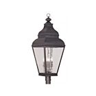 Livex Lighting Exeter 2608-07 4-Lights 240W Bronze Outdoor Post Top Lantern