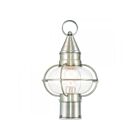 Livex Lighting Newburyport 26902-91 1-Light 100W Brushed Nickel Outdoor Post Top Lantern